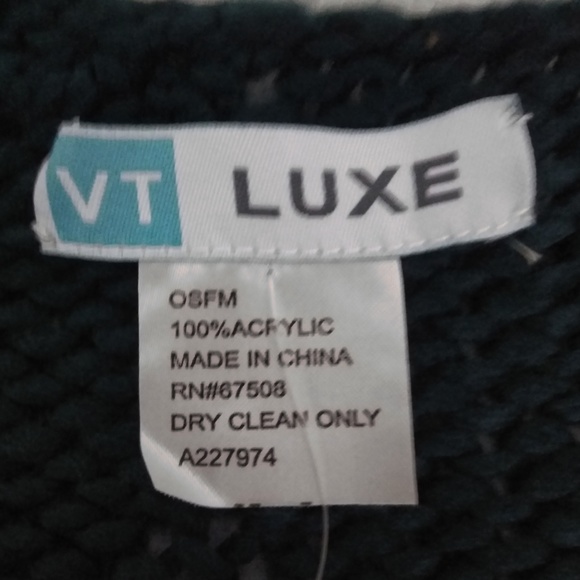 Infinity Scarf Loop Cable Chunky Knit Warm Black Teal Gray One Size Gift - Picture 8 of 8